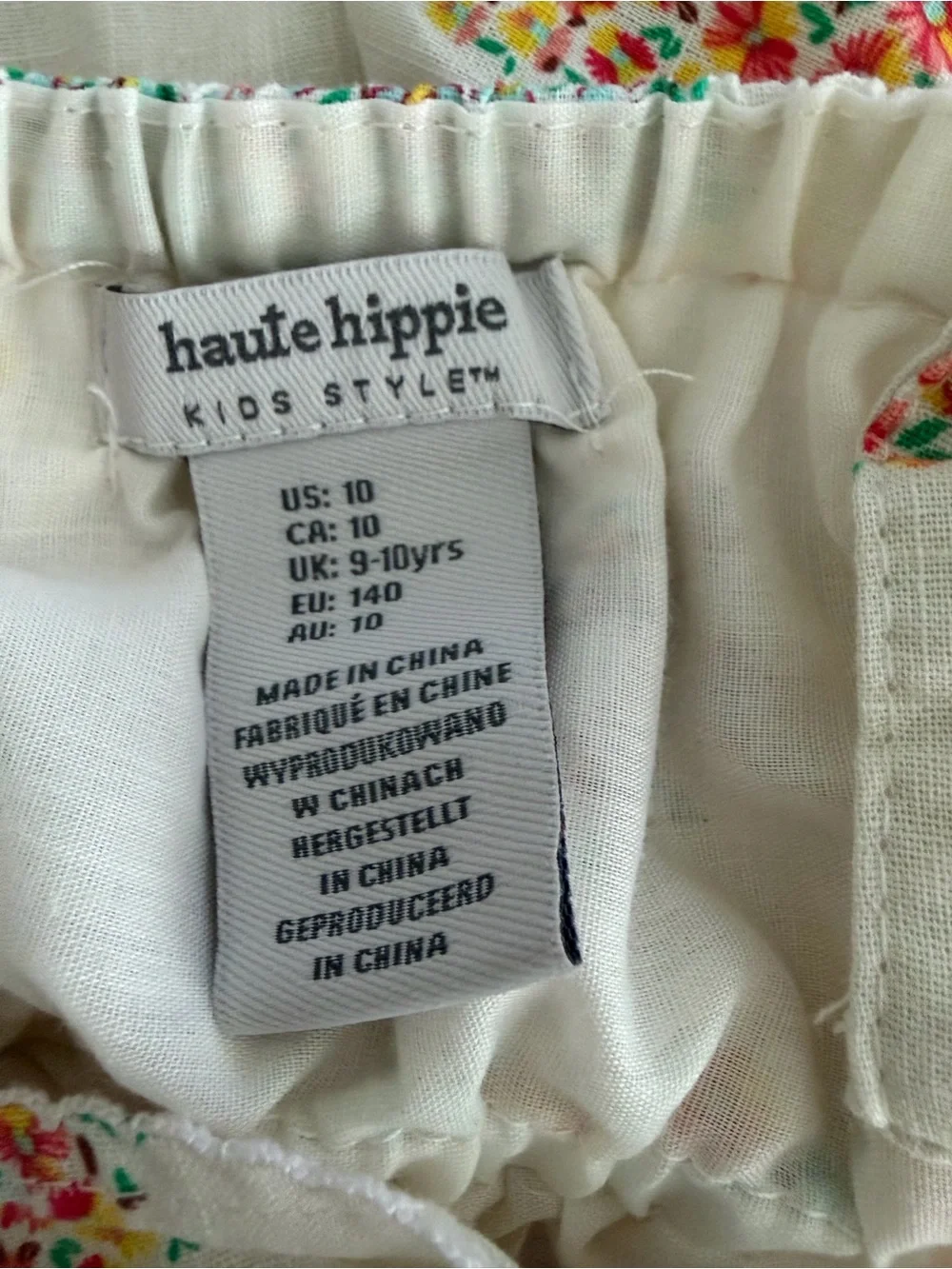 Haute Hippie White Butterfly Floral Ruffle Dress